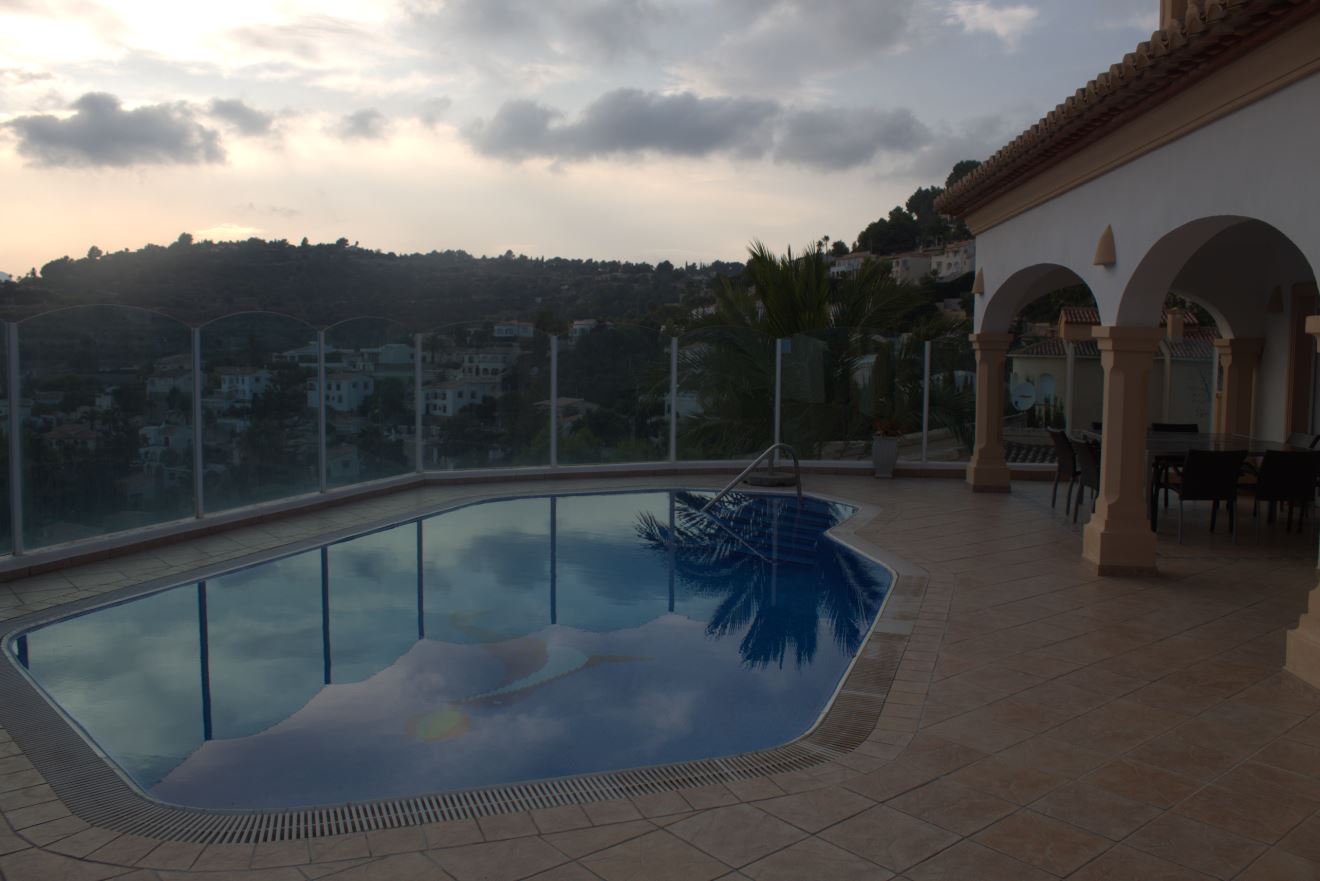 Freistehende Villa in Benissa mit Panoramablick